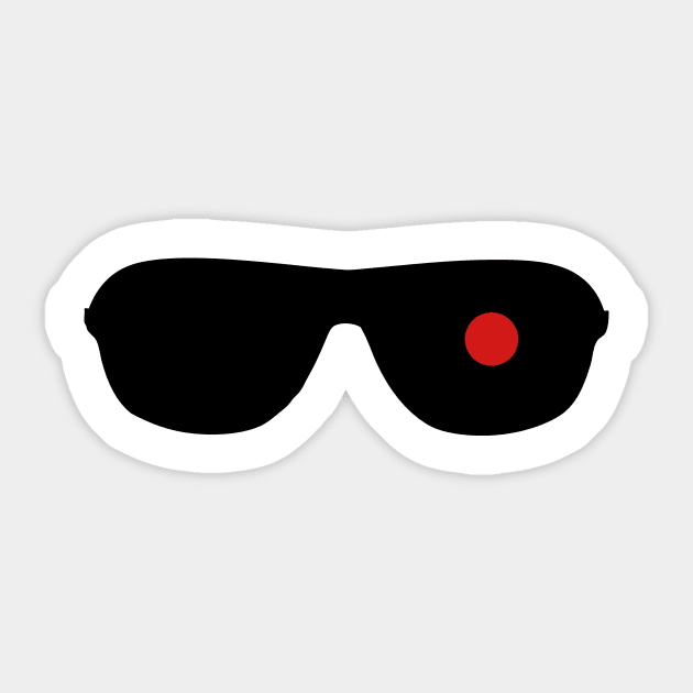 Terminator Glasses Sticker by AnotherOne